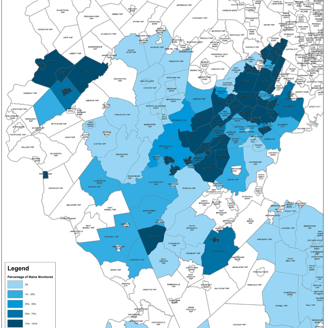 New Jersey American Water LEAK DETECTION MAP